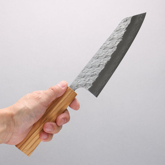 Yoshimi Kato Hyo SG2 Hammered Bunka 170mm Olive tree (V Shaped) Handle - Seisuke Knife