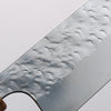 Yoshimi Kato Hyo SG2 Hammered Santoku 170mm Olive Tree and Red Resin Handle - Seisuke Knife - Slide 3
