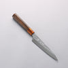 Yu Kurosaki Senko Ei SG2 Hammered Petty-Utility 130mm Sandalwood (ferrule:Acrylic) Handle - Seisuke Knife - Slide 1