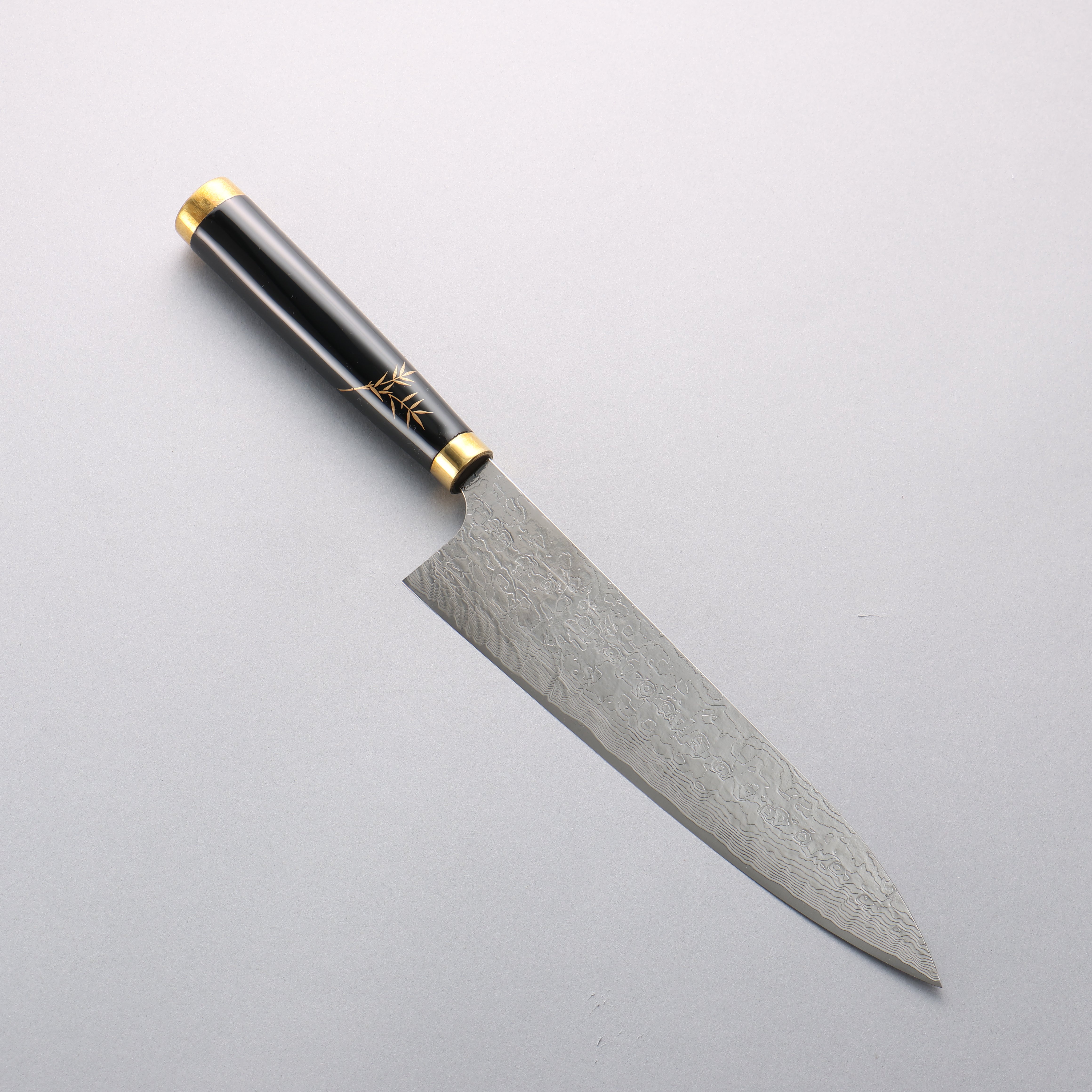 Takeshi Saji Maki-e Art Tiger SG2 Diamond Finish Gyuto 210mm Wood(Lacquered) Handle with Sheath - Seisuke Knife