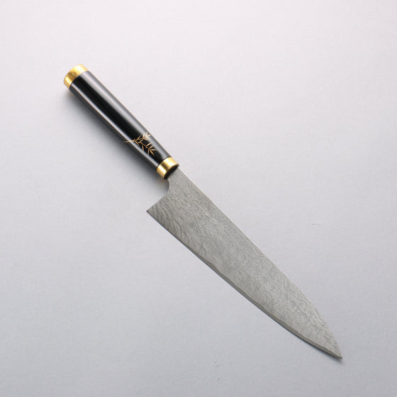 Takeshi Saji Maki-e Art Tiger SG2 Diamond Finish Gyuto 210mm Wood(Lacquered) Handle with Sheath - Seisuke Knife