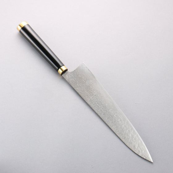 Takeshi Saji Maki-e Art Tiger SG2 Diamond Finish Gyuto 240mm Wood(Lacquered) Handle with Sheath - Seisuke Knife