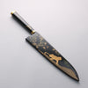 Takeshi Saji Maki-e Art Tiger SG2 Diamond Finish Gyuto 240mm Wood(Lacquered) Handle with Sheath - Seisuke Knife - Slide 7