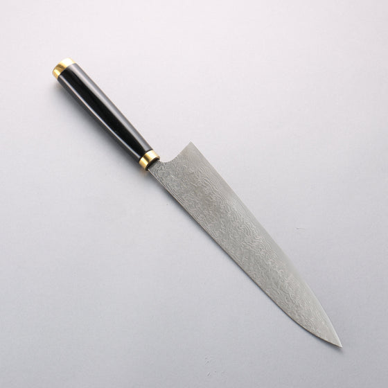 Takeshi Saji Maki-e Art Peacock SG2 Diamond Finish Gyuto 240mm Wood(Lacquered) Handle with Sheath - Seisuke Knife