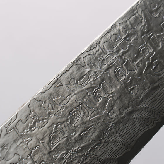 Takeshi Saji Maki-e Art Peacock SG2 Diamond Finish Gyuto 240mm Wood(Lacquered) Handle with Sheath - Seisuke Knife