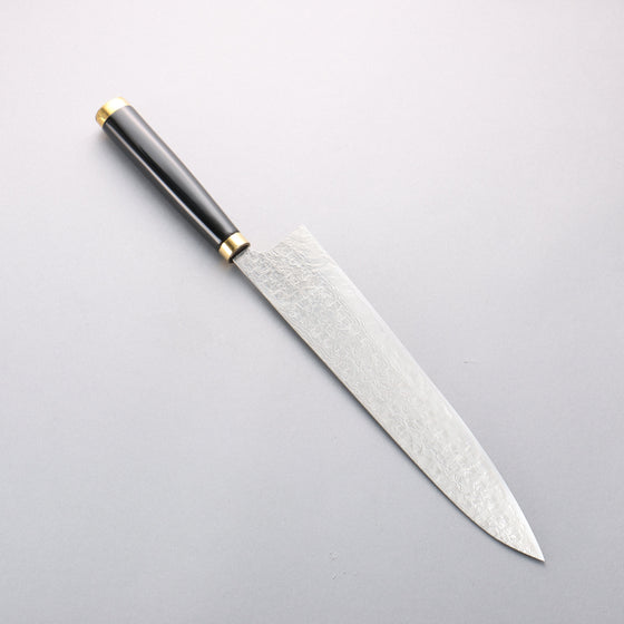 Takeshi Saji Maki-e Art Peacock SG2 Diamond Finish Gyuto 270mm Wood(Lacquered) Handle with Sheath - Seisuke Knife