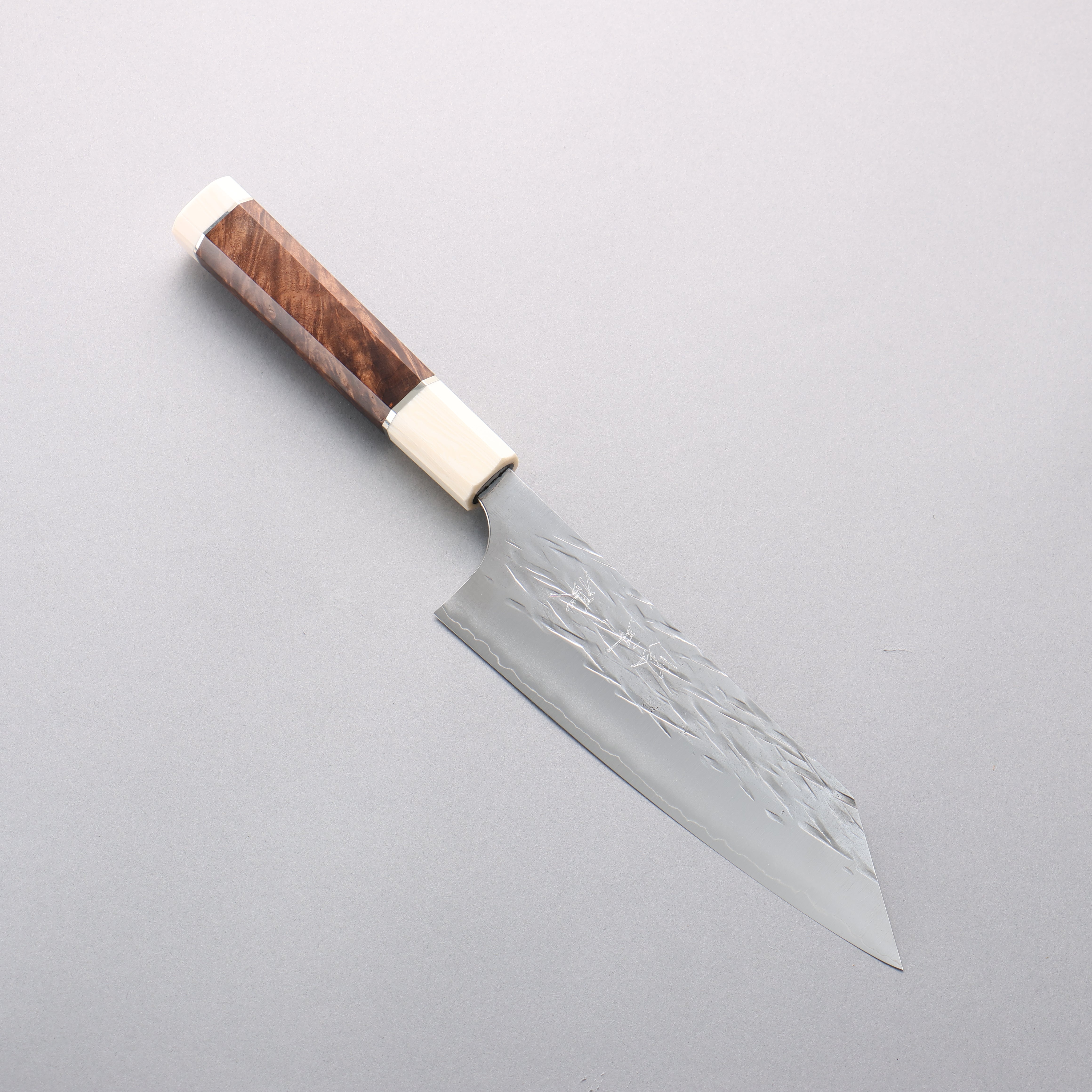 Yu Kurosaki Juhyo Cobalt Special Steel Hammered Bunka 170mm Chinese Quince & White Resin Handle - Seisuke Knife