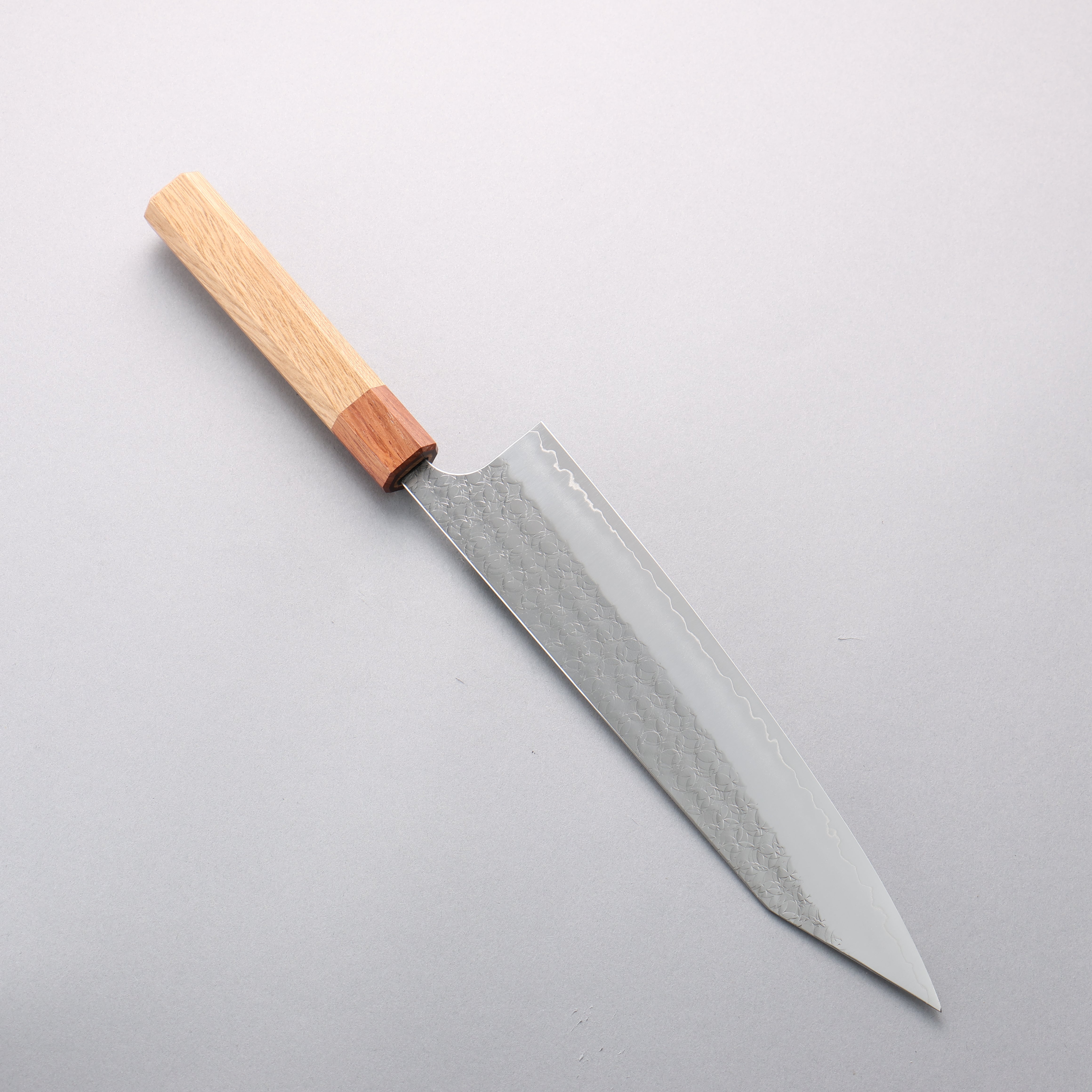 Yoshimi Kato Minamo SG2 Hammered Kiritsuke Gyuto 240mm Oak (Ferrule: Rosewood) Handle - Seisuke Knife