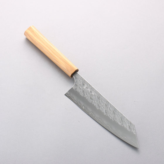 Yoshimi Kato Hyo SG2 Hammered Bunka 170mm Olive Wood Handle - Seisuke Knife