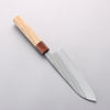 Yoshimi Kato Minamo SG2 Hammered Santoku 170mm Oak (Ferrule: Rosewood) Handle - Seisuke Knife - Slide 2
