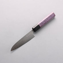  Anryu VG10 Migaki Finished Damascus Petty-Utility 120mm Purple Stabilized Wood Handle - Seisuke Knife