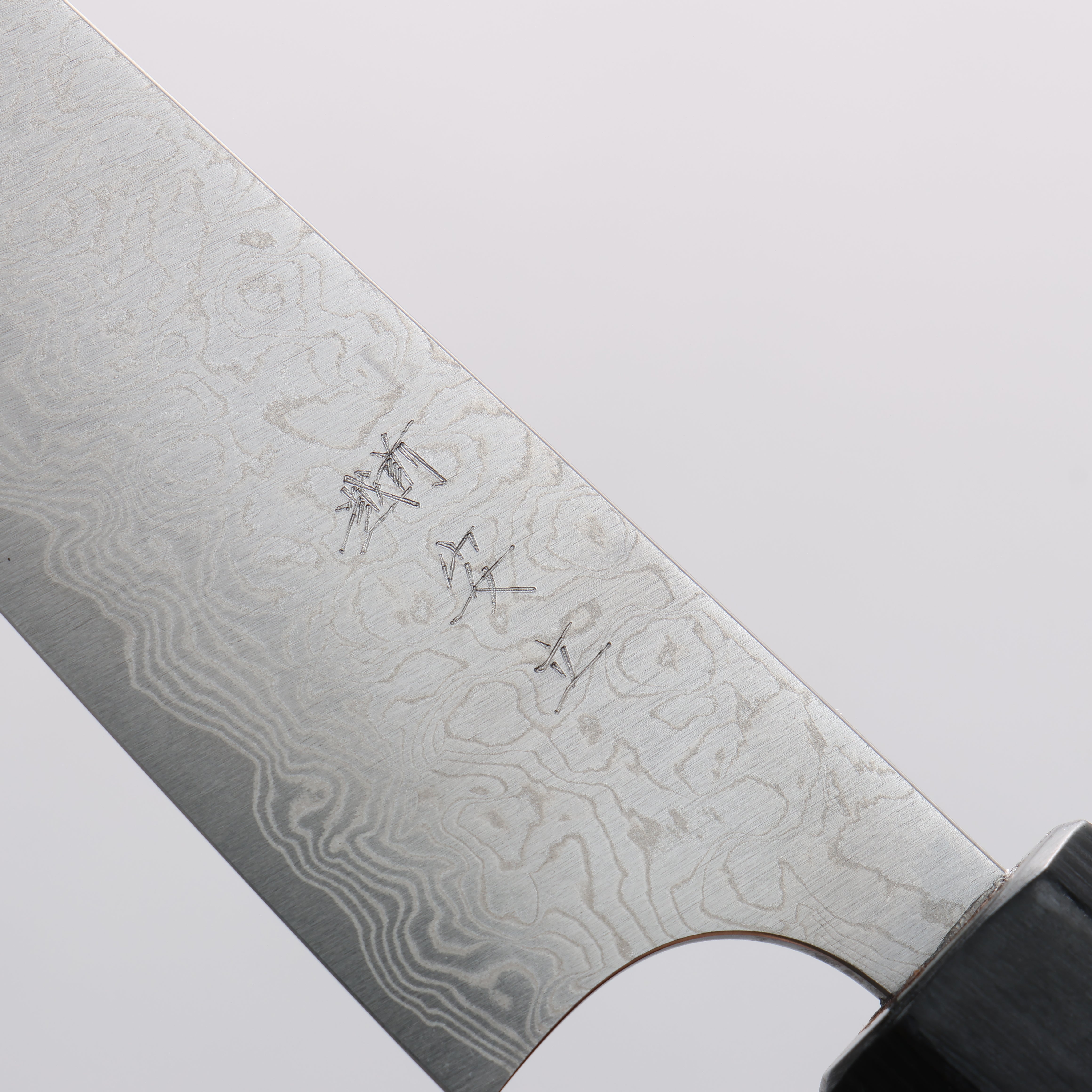 Anryu VG10 Migaki Damascus Petty-Utility 120mm Purple Stabilized Wood Handle - Seisuke Knife
