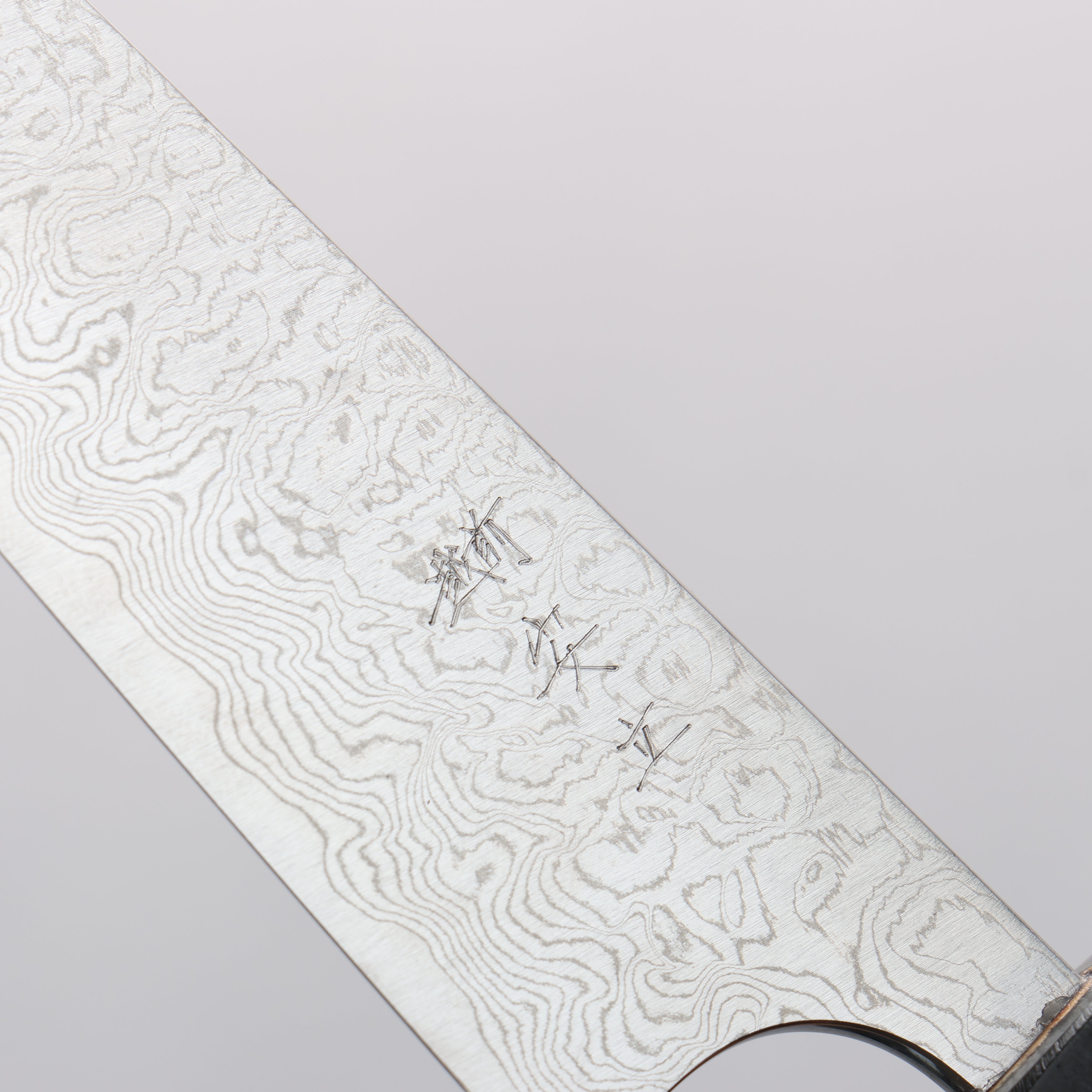 Anryu VG10 Migaki Damascus Petty-Utility 120mm Blue Stabilized Wood Handle - Seisuke Knife