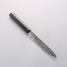  Seisuke VG10 Damascus Petty-Utility 150mm Ebony Wood Handle - Seisuke Knife