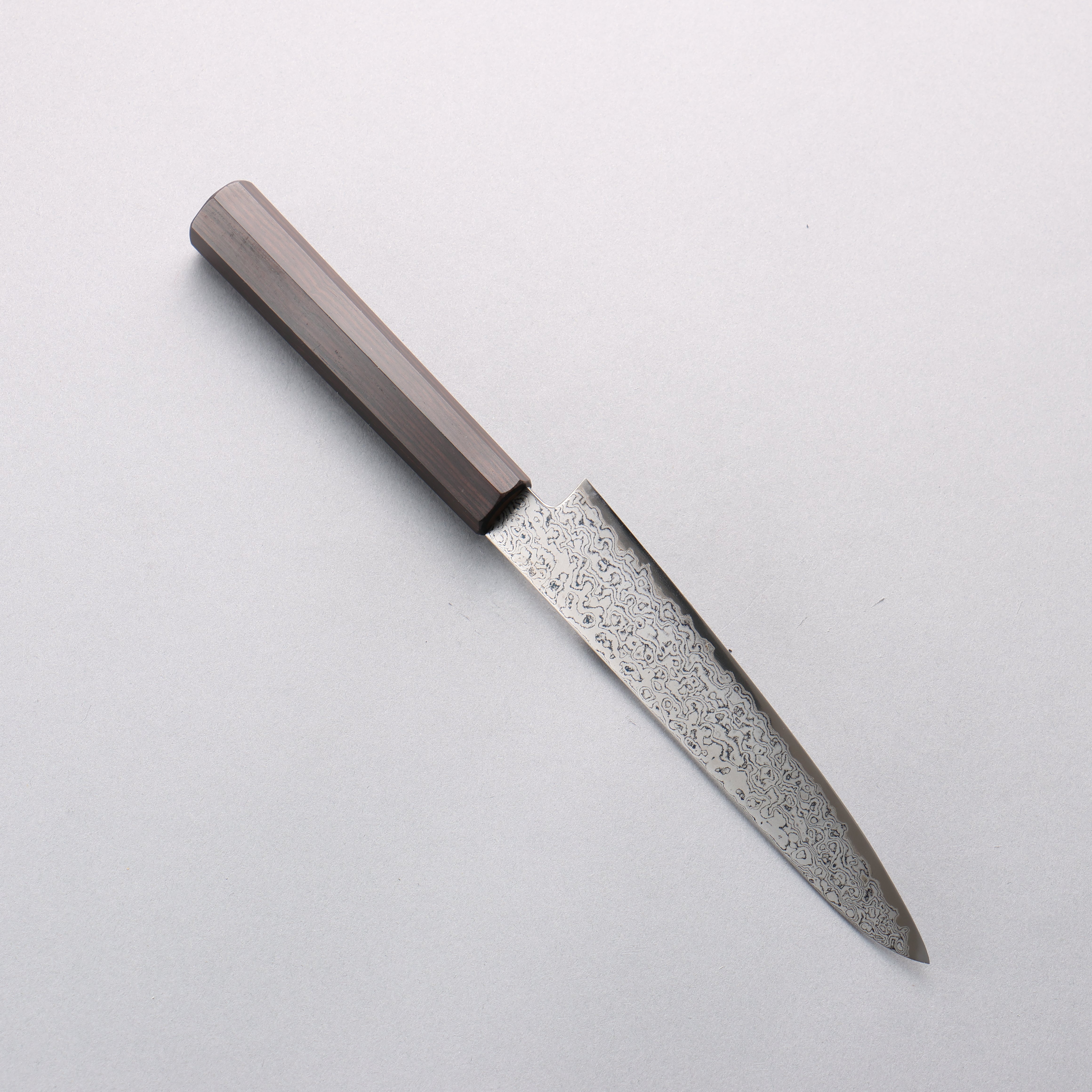 Seisuke VG10 Damascus Petty-Utility 150mm Ebony Wood Handle - Seisuke Knife