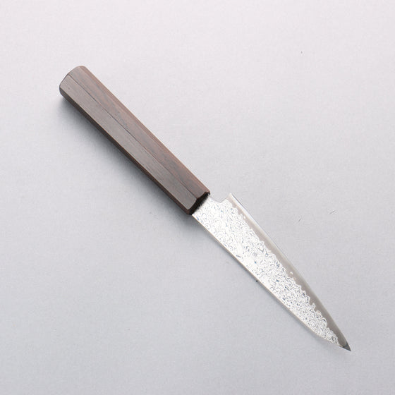 Seisuke VG10 Damascus Petty-Utility 120mm Ebony Wood Handle - Seisuke Knife