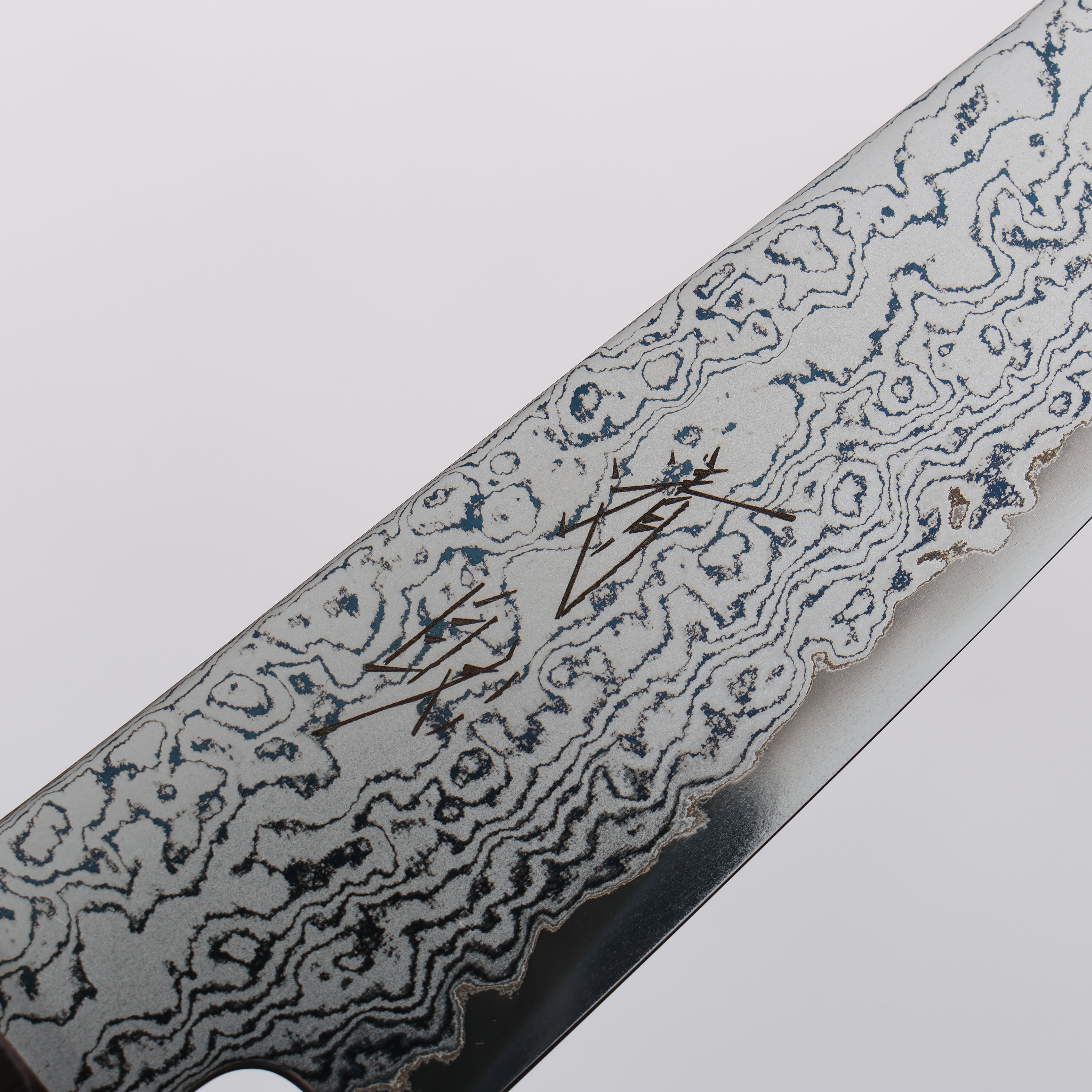 Seisuke VG10 Damascus Petty-Utility 120mm Ebony Wood Handle - Seisuke Knife