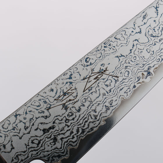 Seisuke VG10 Damascus Petty-Utility 120mm Ebony Wood Handle - Seisuke Knife