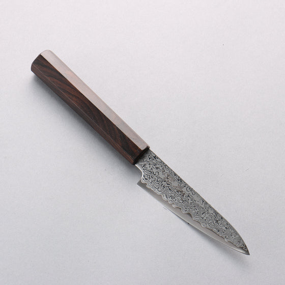 Seisuke VG10 Damascus Petty-Utility 105mm Ebony Wood Handle - Seisuke Knife