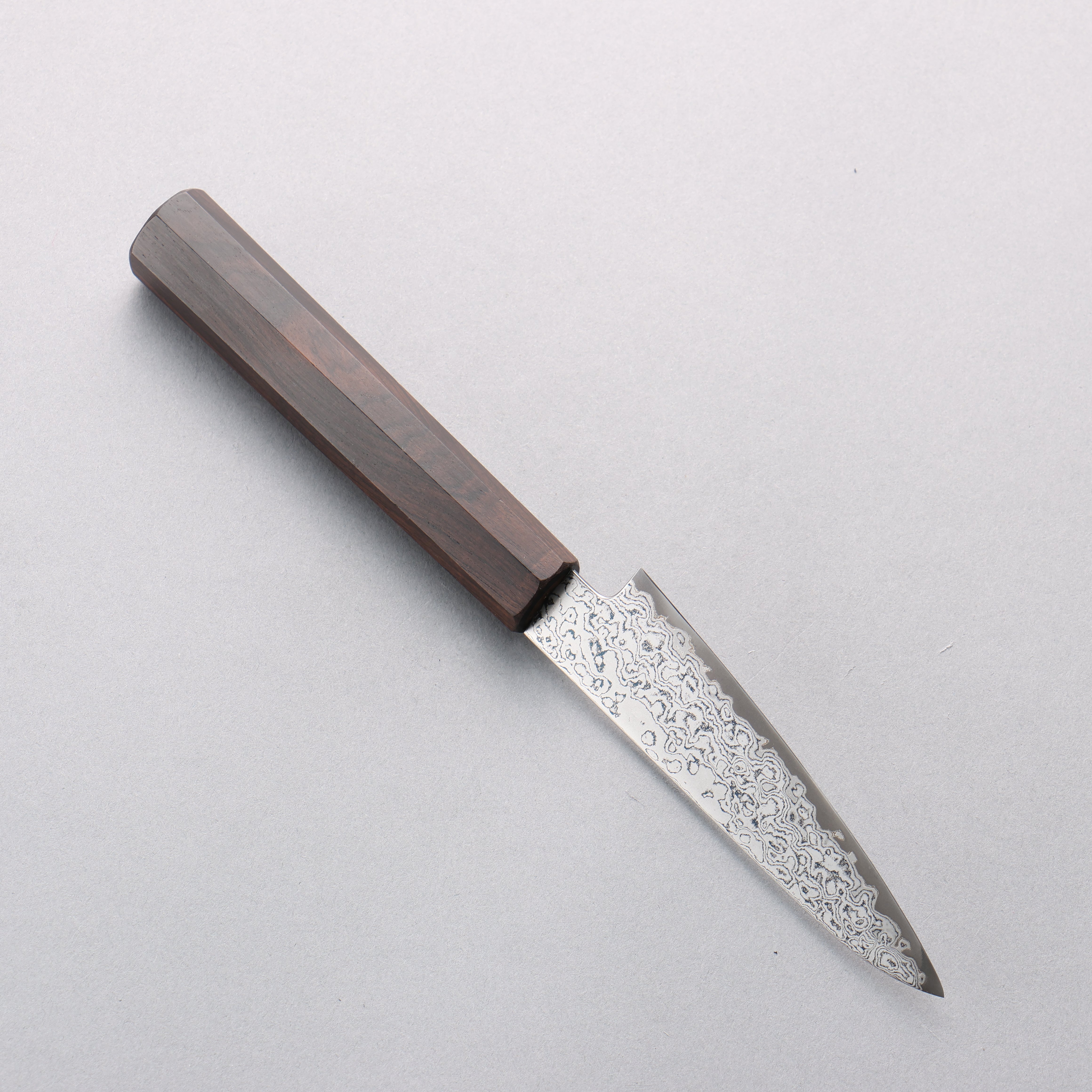 Seisuke VG10 Damascus Petty-Utility 105mm Ebony Wood Handle - Seisuke Knife