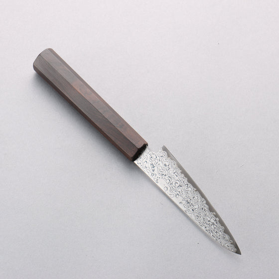 Seisuke VG10 Damascus Petty-Utility 105mm Ebony Wood Handle - Seisuke Knife