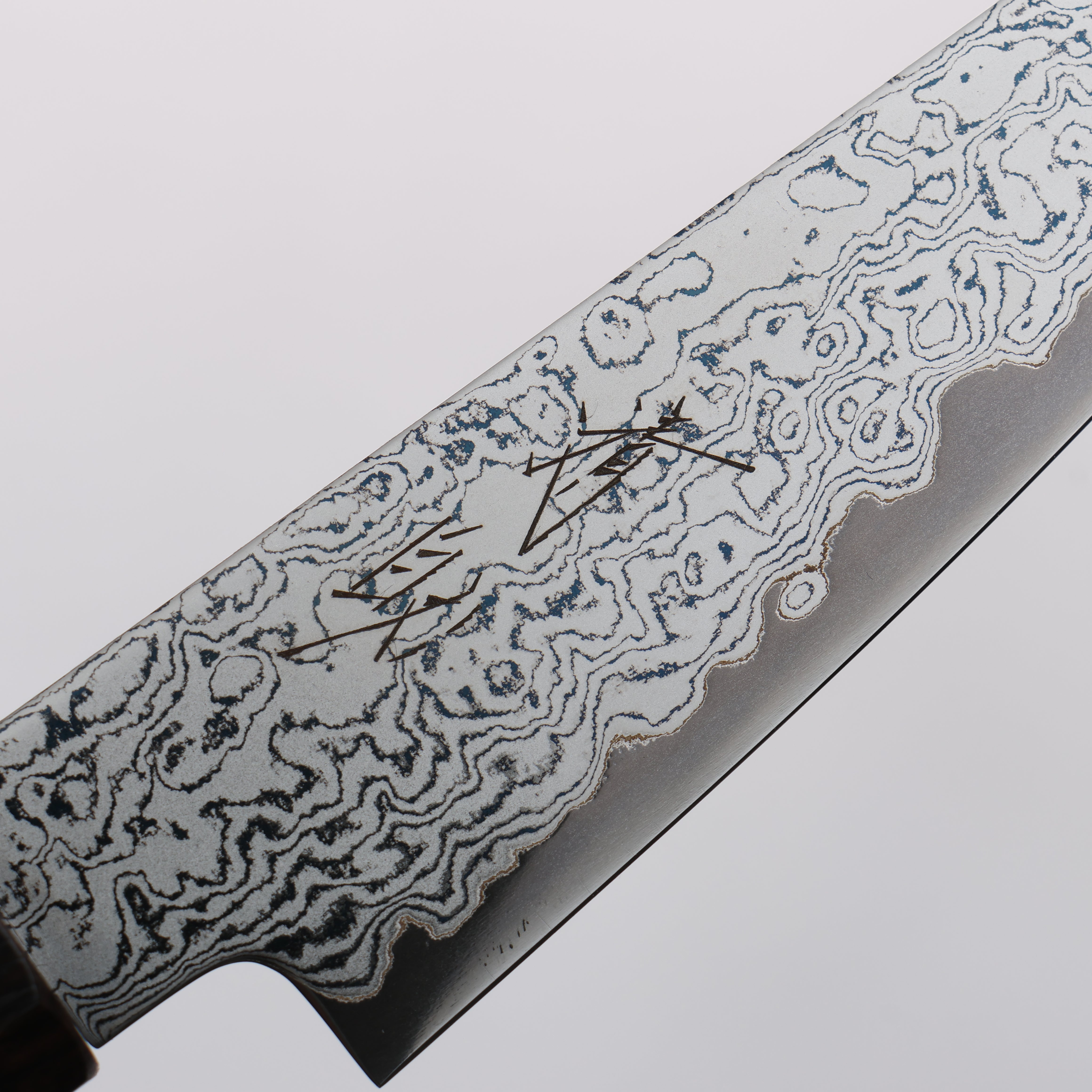 Seisuke VG10 Damascus Petty-Utility 105mm Ebony Wood Handle - Seisuke Knife