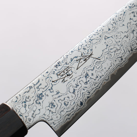 Seisuke VG10 Damascus Kiritsuke Petty-Utility 150mm Ebony Wood Handle - Seisuke Knife