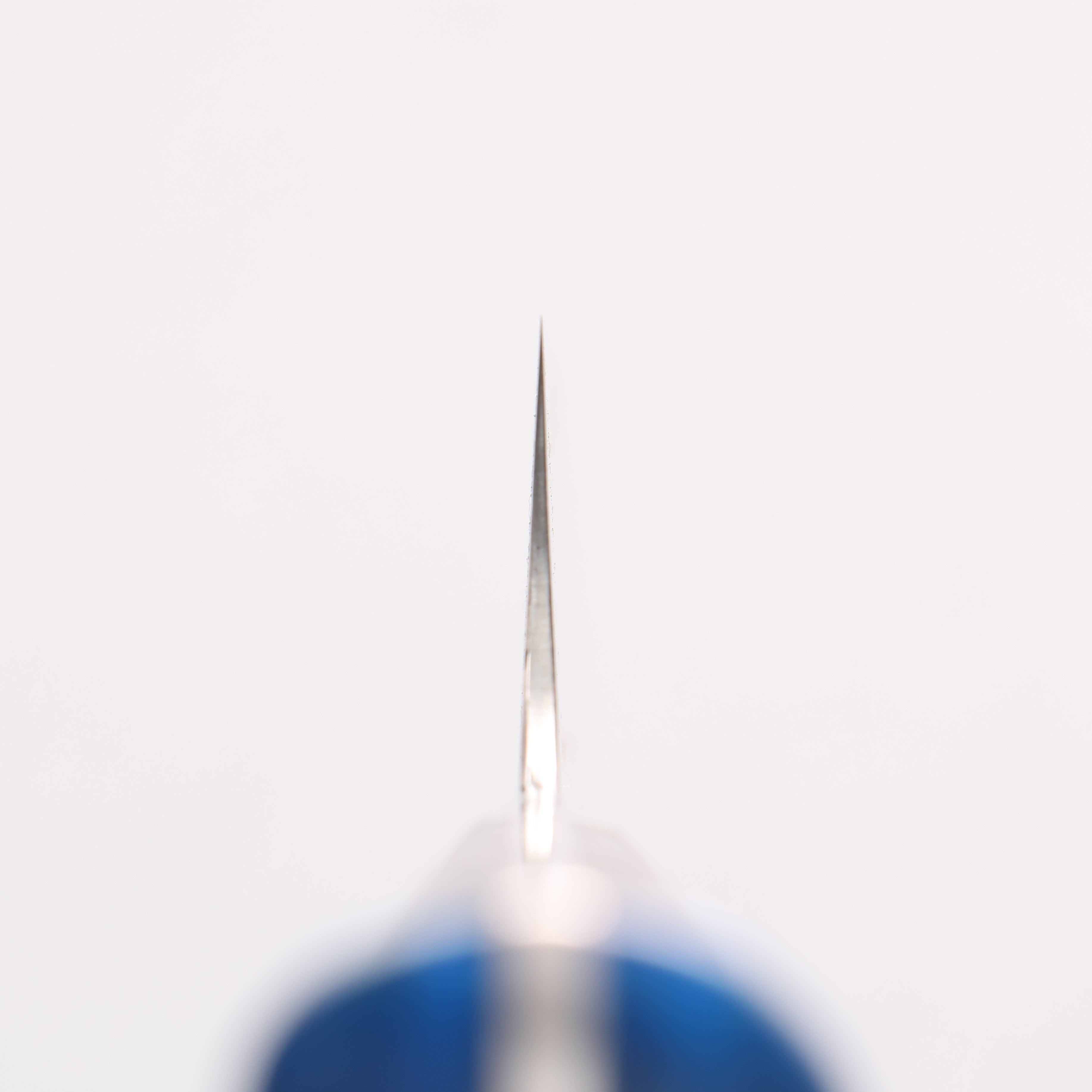 Takeshi Saji VG10w Colored Damascus Migaki Finished Gyuto 180mm Pine Cone & Blue Acrylic Handle - Seisuke Knife