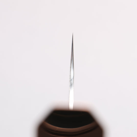 Yu Kurosaki Senko Ryu Blue Super Hammered Black Finished Santoku 170mm Ebony (Copper Ferrule and End Cap) Handle - Seisuke Knife