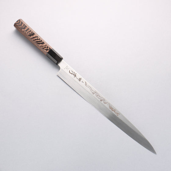 Sakai Takayuki Honyaki VG10 Dragon Engraved Yanagiba 300mm with Wenge Handle & Sheath - Seisuke Knife