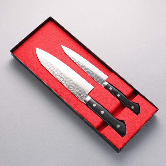 Seisuke VG1 Japanese Santoku & Petty Pakka wood Handle - Seisuke Knife