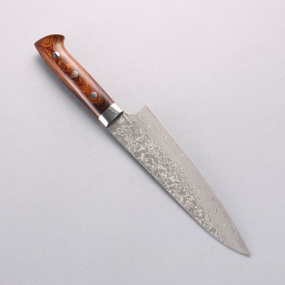 Takeshi Saji SG2 Black Damascus Gyuto 240mm Ironwood Handle - Seisuke Knife