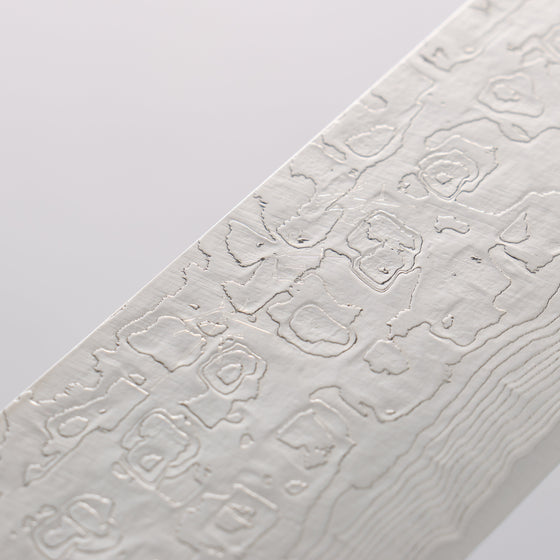 Takeshi Saji SG2 Damascus Diamond Finish Sakimaru Sujihiki 240mm Pink and Red Marble Acrylic Handle - Seisuke Knife