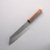 Anryu Blue Super Hammered Bunka 170mm Walnut (White End Ferrule) Handle - Seisuke Knife - Slide 1