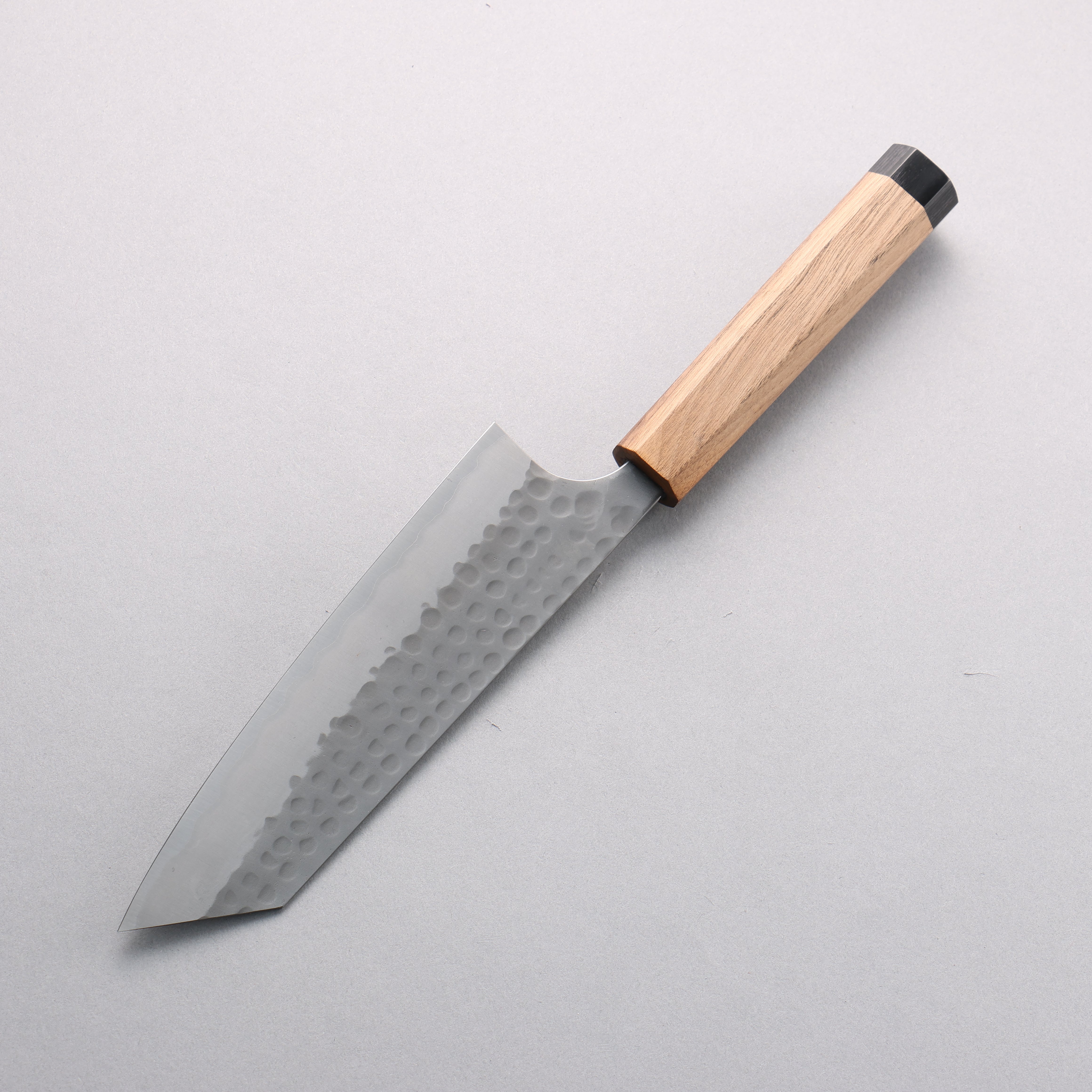Anryu Blue Super Hammered Bunka 170mm Walnut (Black End Ferrule) Handle - Seisuke Knife