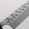 Yoshimi Kato Silver Steel No.3 Maru Hammered Migaki Finished Petty-Utility 120mm Walnut & Wenge Handle - Seisuke Knife - Slide 3
