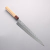 Yoshimi Kato Hyo SG2 Hammered Sujihiki 270mm Oak (Ferrule: Rosewood) Handle - Seisuke Knife - Slide 1