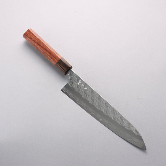 Yoshimi Kato Hyo SG2 Hammered Gyuto 210mm Rosewood (Ferrule: Ebony) Handle - Seisuke Knife