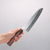 Yoshimi Kato Hyo SG2 Hammered Gyuto 210mm Rosewood (Ferrule: Ebony) Handle - Seisuke Knife - Slide 4
