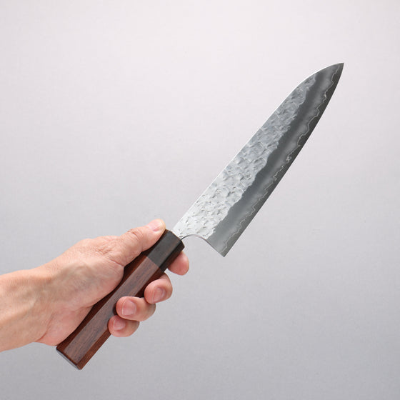 Yoshimi Kato Hyo SG2 Hammered Gyuto 210mm Rosewood (Ferrule: Ebony) Handle - Seisuke Knife