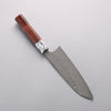 Yoshimi Kato SG2 Black Damascus Santoku 170mm Rosewood (Ferrule: White Turquoise) Handle - Seisuke Knife - Slide 2