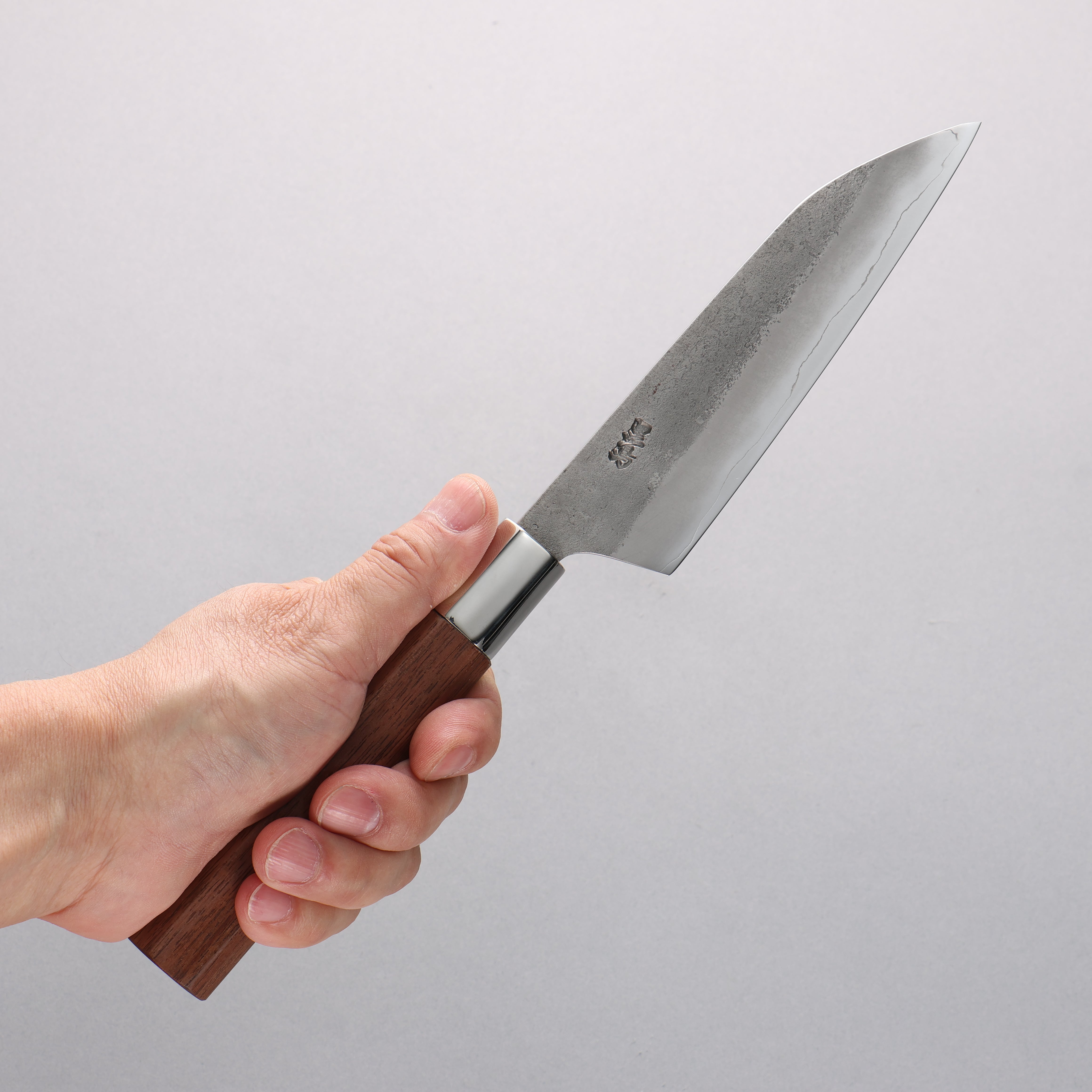 Kurotori Silver Steel No.3 Nashiji Petty-Utility 135mm Walnut Handle - Seisuke Knife