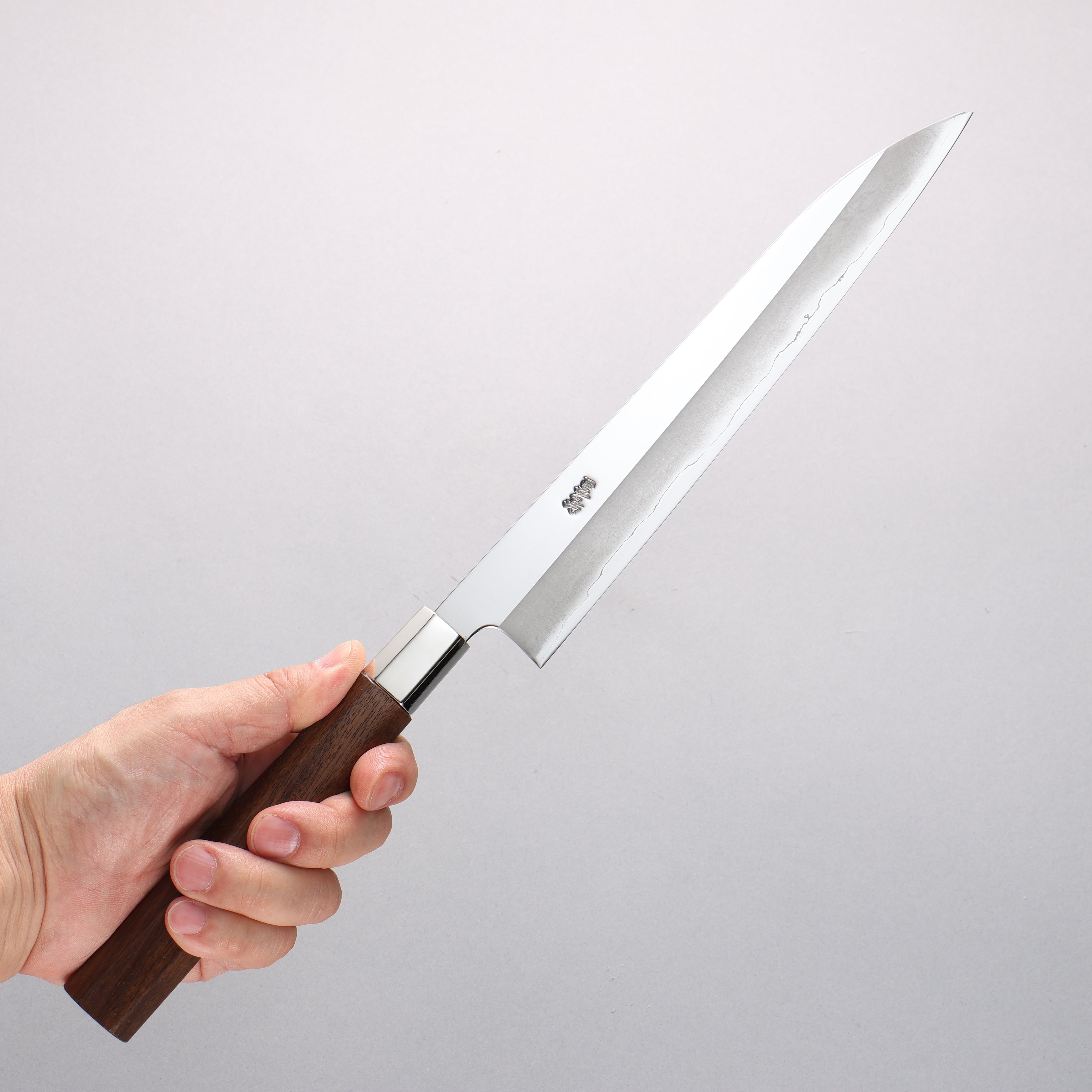 Kurotori Silver Steel No.3 Migaki Finished Sujihiki 225mm Walnut Handle - Seisuke Knife