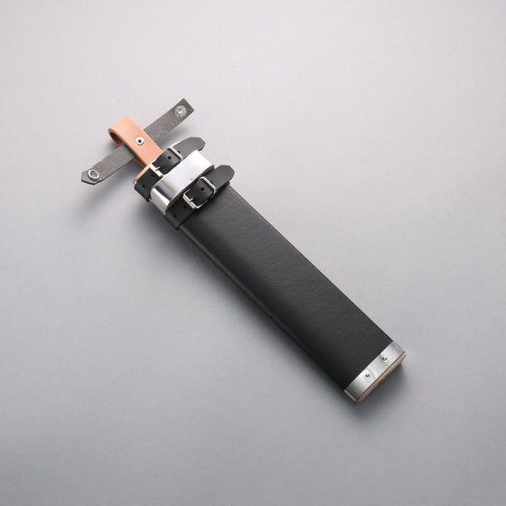 Kurotori White Steel No.1 Damascus Sword Machete Natural wood Handle with Sheath 240mm - Seisuke Knife