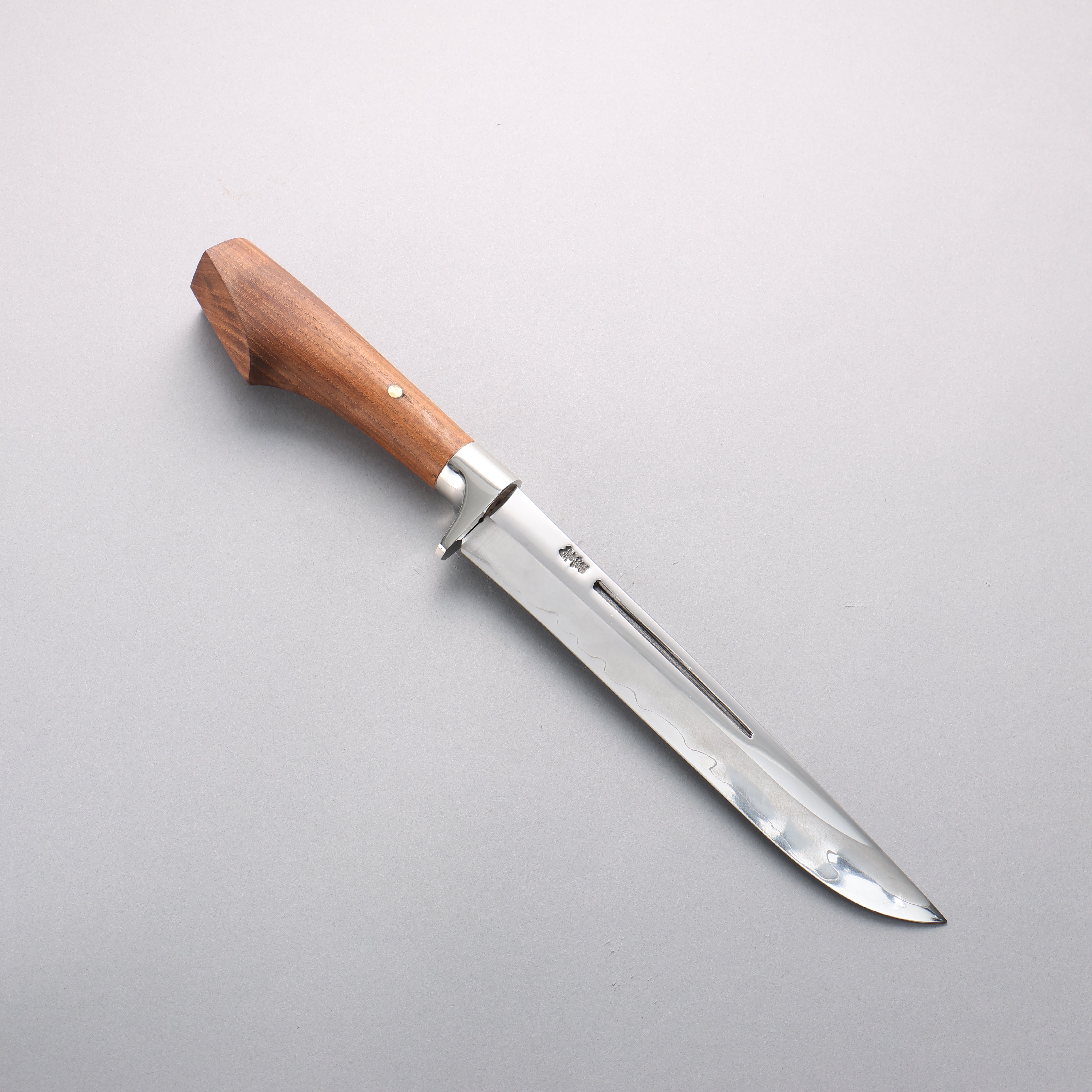 Kurotori Silver Steel No.3 Migaki Finished Sword Machete Natural Wood Handle with Sheath 225mm - Seisuke Knife