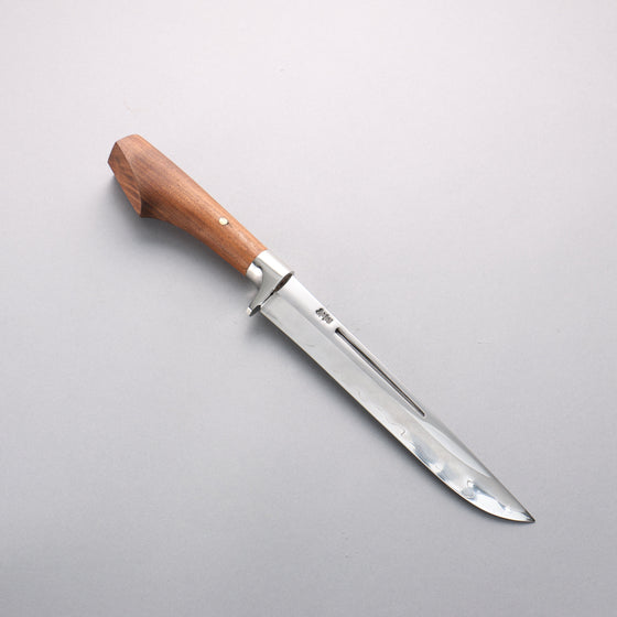 Kurotori Silver Steel No.3 Migaki Finished Sword Machete Natural wood Handle with Sheath 225mm - Seisuke Knife