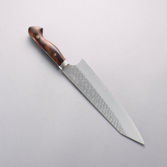Yoshimi Kato Nami SPG STRIX Hammered Kiritsuke Gyuto 210mm Ironwood Handle - Seisuke Knife
