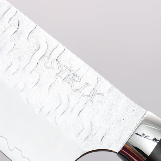 Yoshimi Kato Nami SPG STRIX Hammered Kiritsuke Gyuto 210mm Ironwood Handle - Seisuke Knife