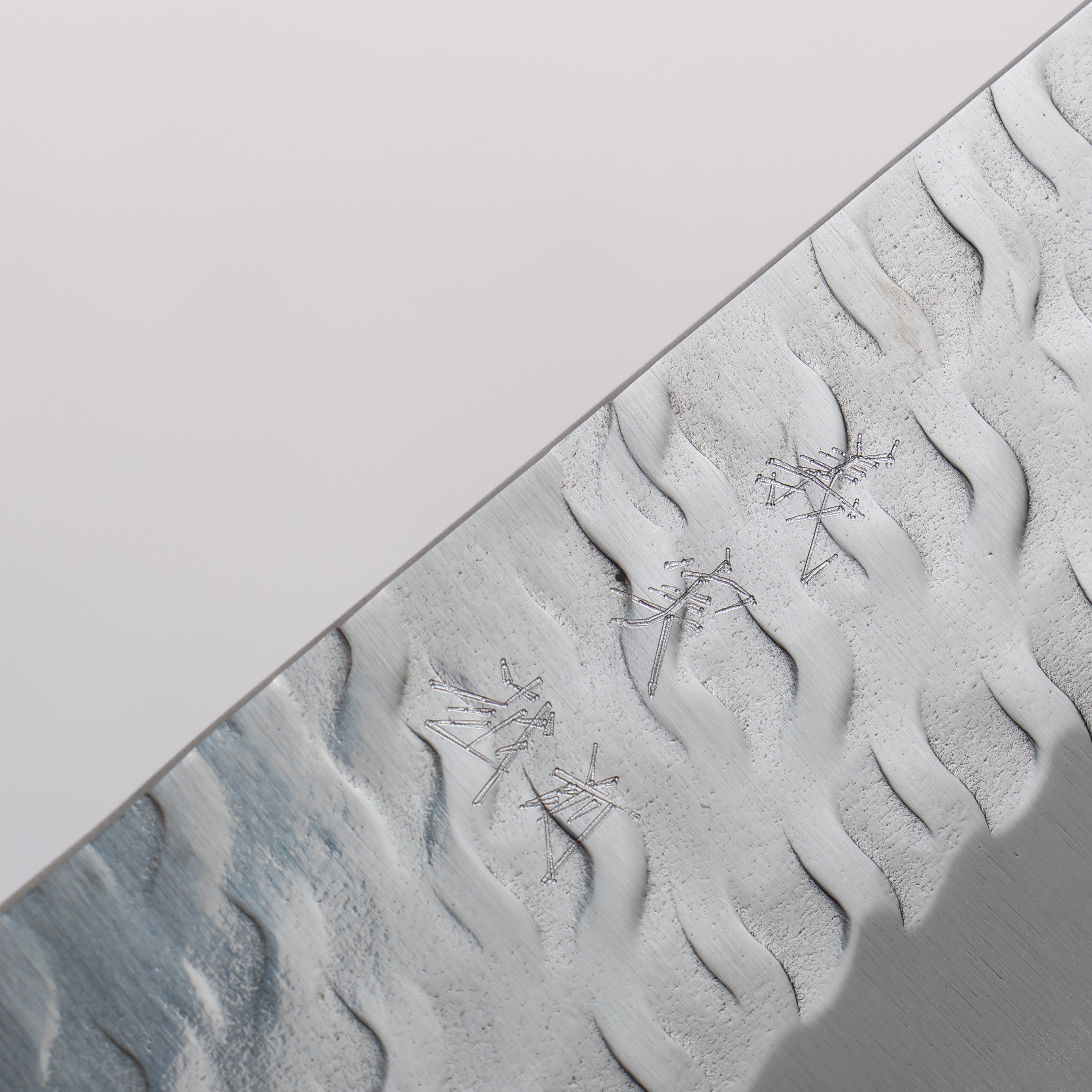 Yoshimi Kato Nami SPG STRIX Hammered Kiritsuke Gyuto 240mm Ironwood Handle - Seisuke Knife