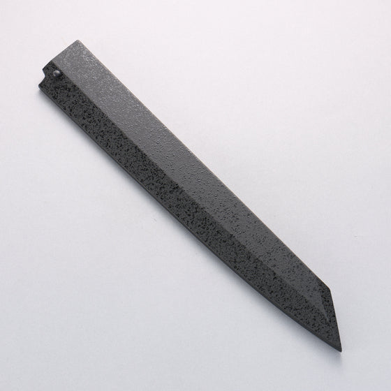 Sakai Takayuki Hien Blue Steel No.2 Mirrored Finish Kengata Yanagiba 300mm Ebony Wood Handle with Sheath - Seisuke Knife